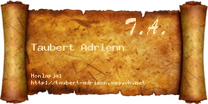 Taubert Adrienn névjegykártya